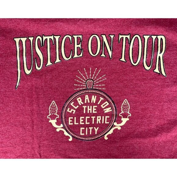 University of Scranton Justice on Tour Electric City T-Shirt Size Medium - Picture 4 of 5